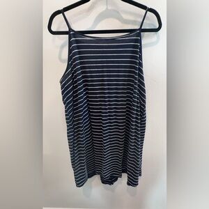 Women’s 2x navy stripe dress